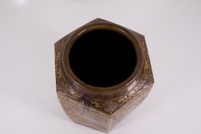 Großes sechseckiges Glas von Martaban