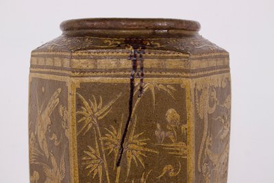 Großes sechseckiges Glas von Martaban