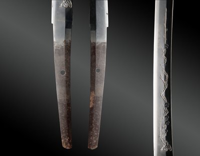 Spada giapponese, katana in shirasaya, koshirae, certificato NTHK. Giappone, fine EDO (era Kansei)