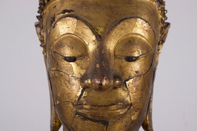 Grande testa di Buddha in stucco, Regno di Ayutthaya