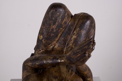 Grande Adorante Birmano in Legno Dorato