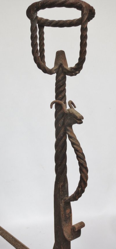 Pair of andiers, 19th century.
