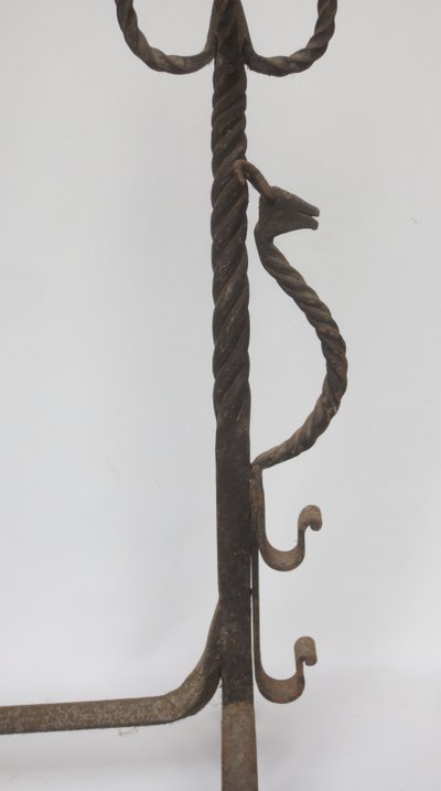 Pair of andiers, 19th century.