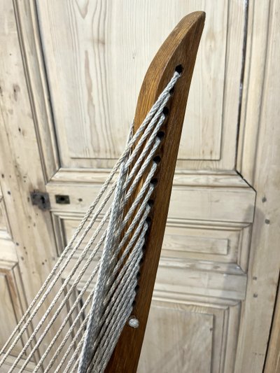 Sedia Harp Design scandinavo Edizione anni '70