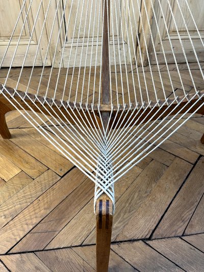 Sedia Harp Design scandinavo Edizione anni '70
