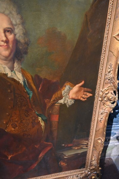 Largillière, important portrait of the Marquis de Vaucel