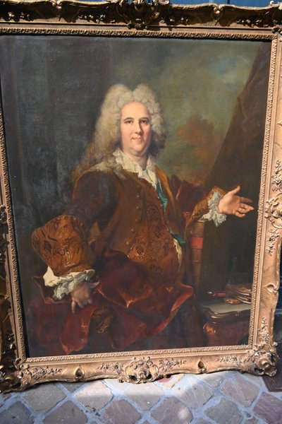 Largillière, important portrait of the Marquis de Vaucel