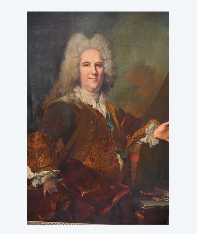 Largillière, important portrait of the Marquis de Vaucel