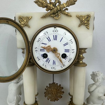 Large Louis XVI style fireplace surround