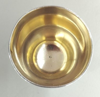 Egg cup in silver neck brace Goldsmith Lavallée XIX