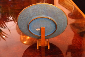 Plat Chinois En émail Cloisonné d'époque XIXème Siècle