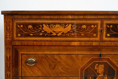 Commode ancienne Louis XVI Lombardie (Italie) 18siècle.