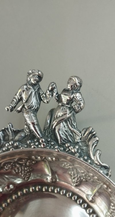 Tastevin in argento, orafo Marc Parrod, inizio XX secolo