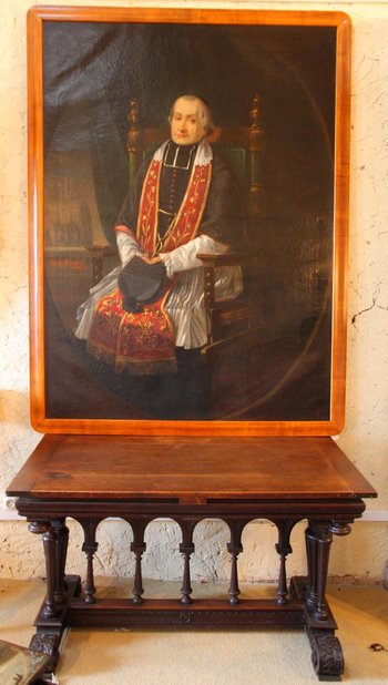 Ein Ölgemälde von 1890, das einen Priester darstellt