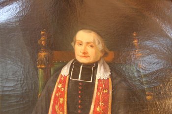 Ein Ölgemälde von 1890, das einen Priester darstellt
