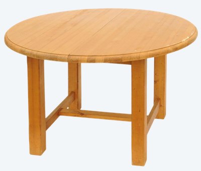 Table ronde pin massif
