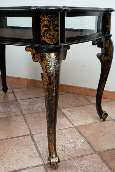 Vitrine ancienne Napoléon III France 19ème siècle.