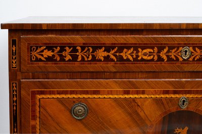 Commode ancienne Lombarde (Italie) Louis XVI,  18siècle.