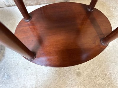 Pair of Louis XVI style mahogany bedside tables circa 1960