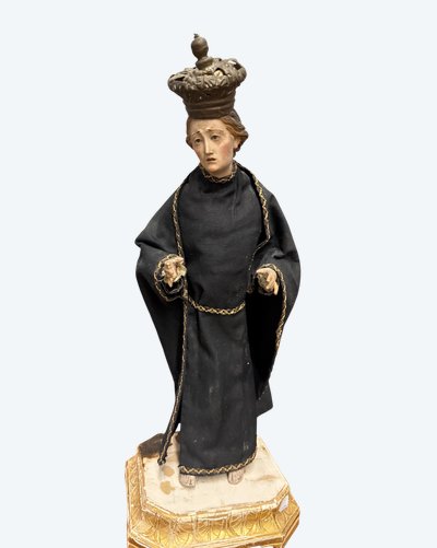Sculpture ancienne de Sam Gabriel de Notre-Dame des Douleurs, XVIIIe siècle, 55x23x20cm