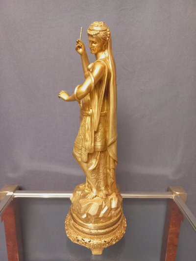 Scultura di Cleopatra in ormolu, fine XIX secolo