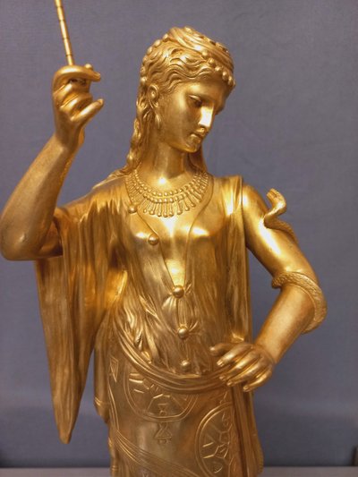 Scultura di Cleopatra in ormolu, fine XIX secolo