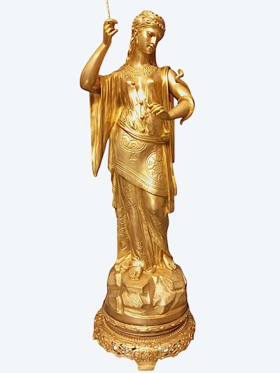 Scultura di Cleopatra in ormolu, fine XIX secolo