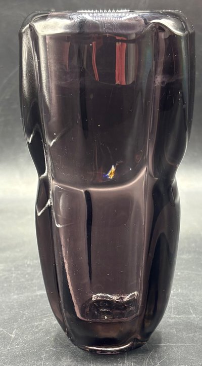 COLORED GLASS VASE