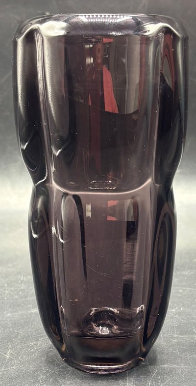 COLORED GLASS VASE