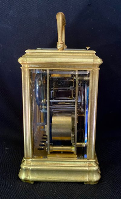 Carriage clock " grande sonnerie, petite sonnerie, silence " circa 1880