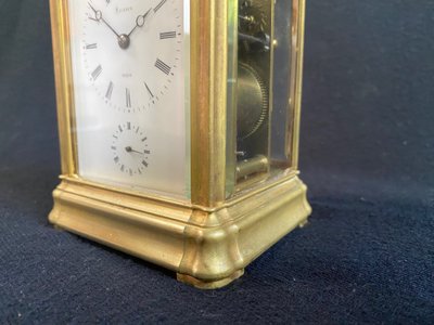 Carriage clock " grande sonnerie, petite sonnerie, silence " circa 1880