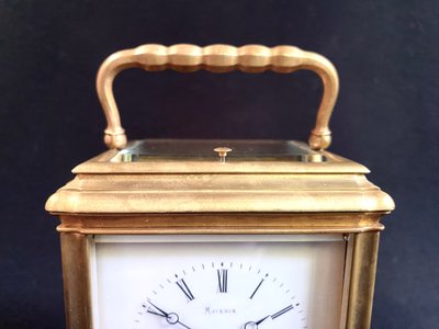Carriage clock " grande sonnerie, petite sonnerie, silence " circa 1880