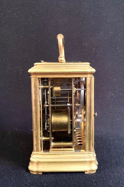 Carriage clock " grande sonnerie, petite sonnerie, silence " circa 1880