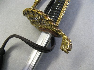Naval officer's saber by Hostin.