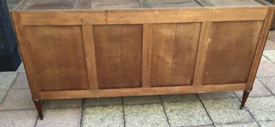 A Louis XVI-style enfilade sideboard in varnished mahogany