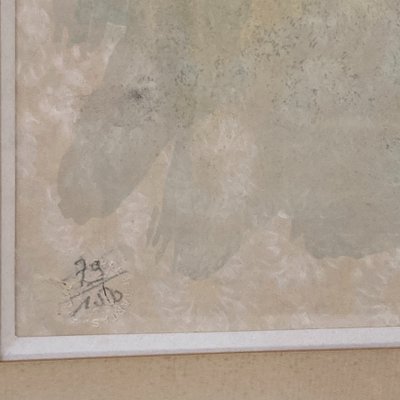 Leonor FINI zwei Kindergesichter Lithografie