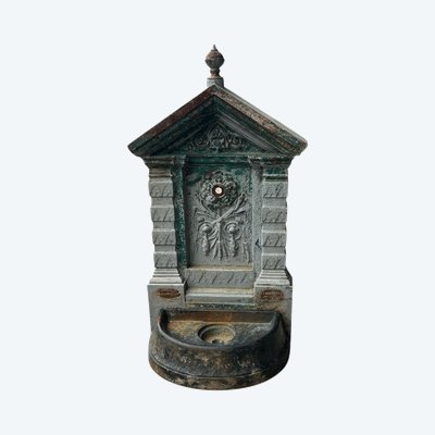 Ancienne Fontaine Murale Ou D’applique En Fonte De Fer De Antoine Durenne Fin XIXéme Siècle 