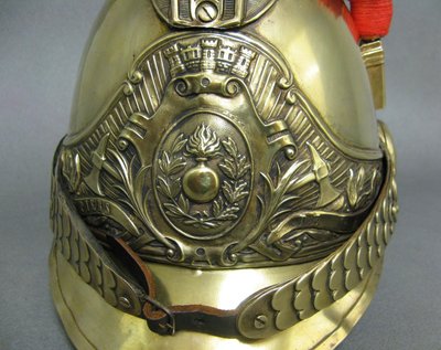 Casque De Sapeur Pompier De La Ville De Fay Mle 1855/72.