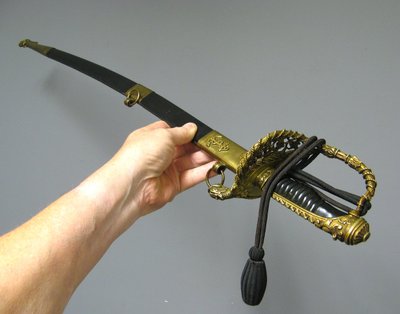Naval officer's saber by Hostin.