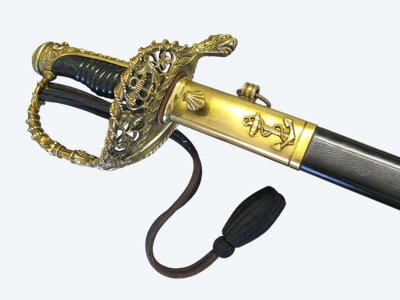 Naval officer's saber by Hostin.