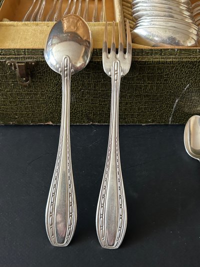 Cutlery set - Ercuis modèle Tolède - Métal argenté