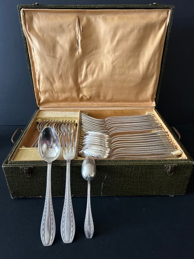 Cutlery set - Ercuis modèle Tolède - Métal argenté