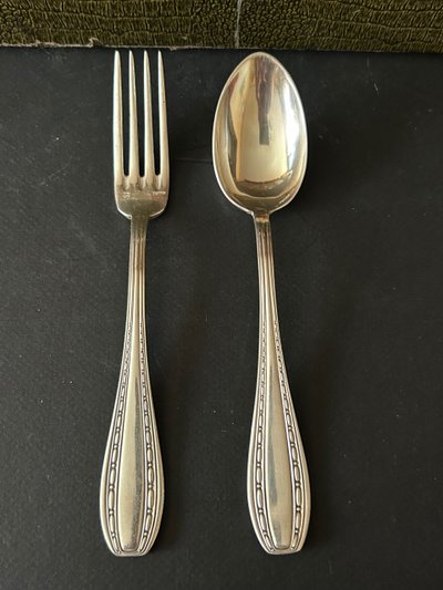 Cutlery set - Ercuis modèle Tolède - Métal argenté