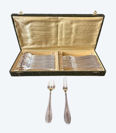 Cutlery set - Ercuis modèle Tolède - Métal argenté