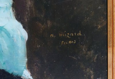 Alfred-Marie MISARD 1875-1914 Portrait de femme, tableau, 1903, impressionnisme Art Nouveau