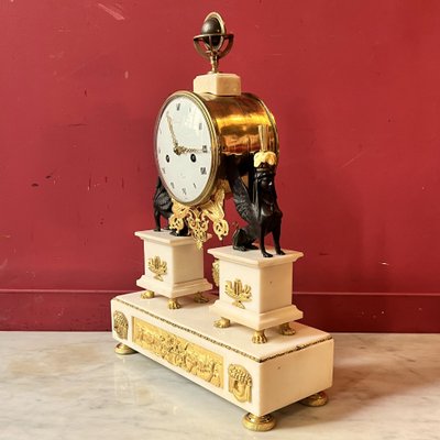 Rare Etruscan clock, late Louis XVI period