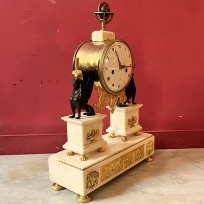Rare Etruscan clock, late Louis XVI period