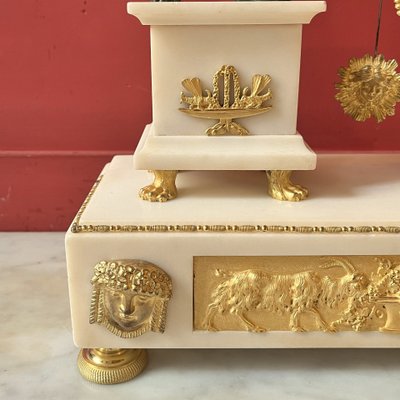 Rare Etruscan clock, late Louis XVI period
