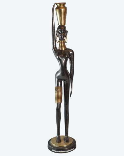 Karl HAGENAUER (1898 - 1956), After, Porteuse d'eau bronze