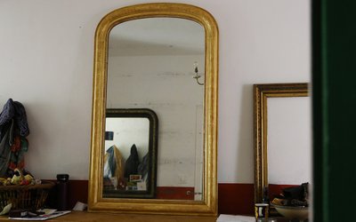 Specchio Luigi Filippo Legno dorato XIX secolo